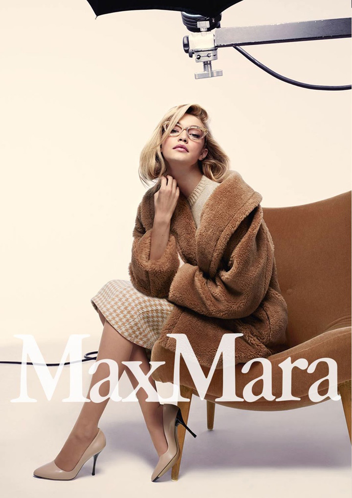 Gigi Hadid 代言Max Mara(麦丝玛拉) 2015秋冬
